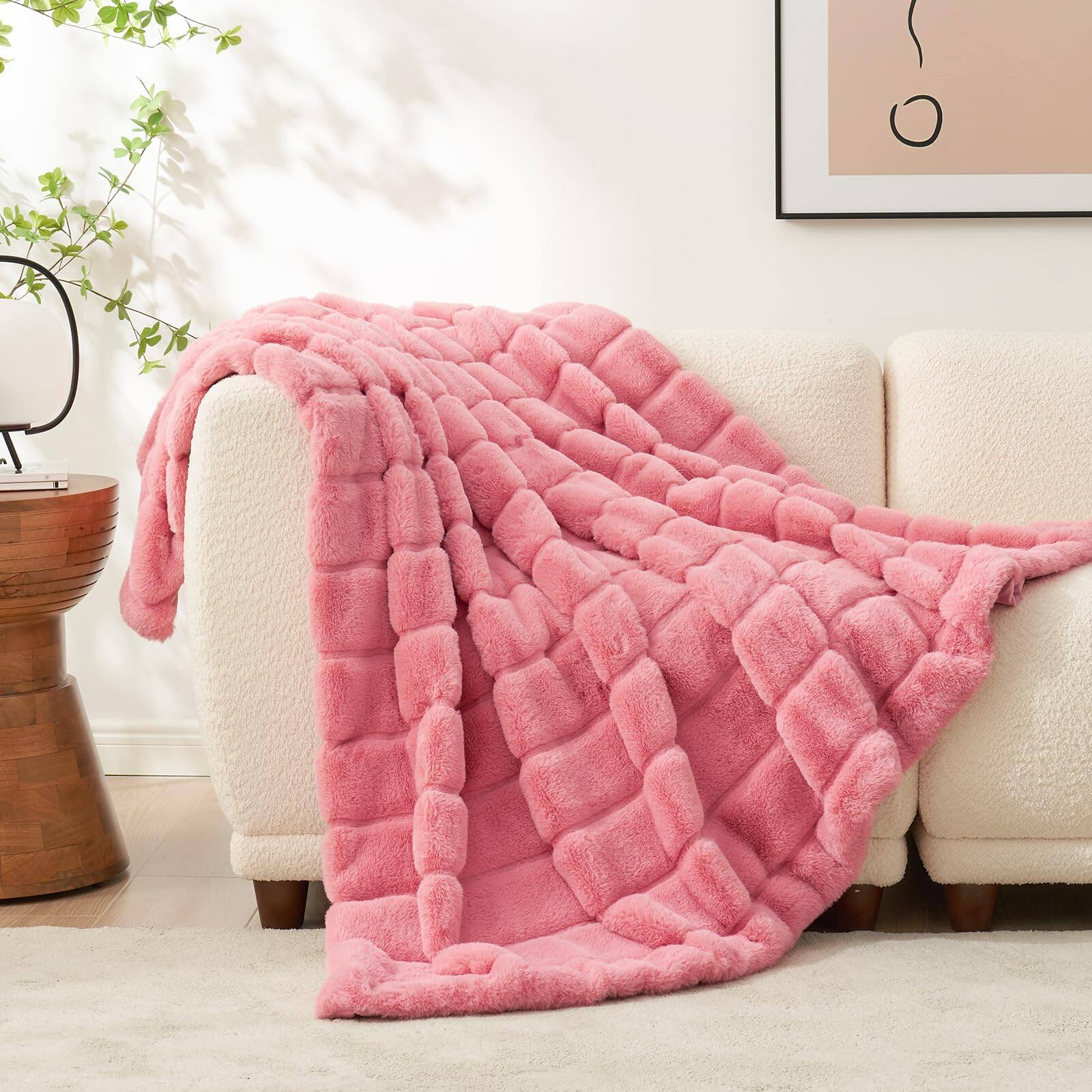 Striped - Pink Throw(50" x 60")