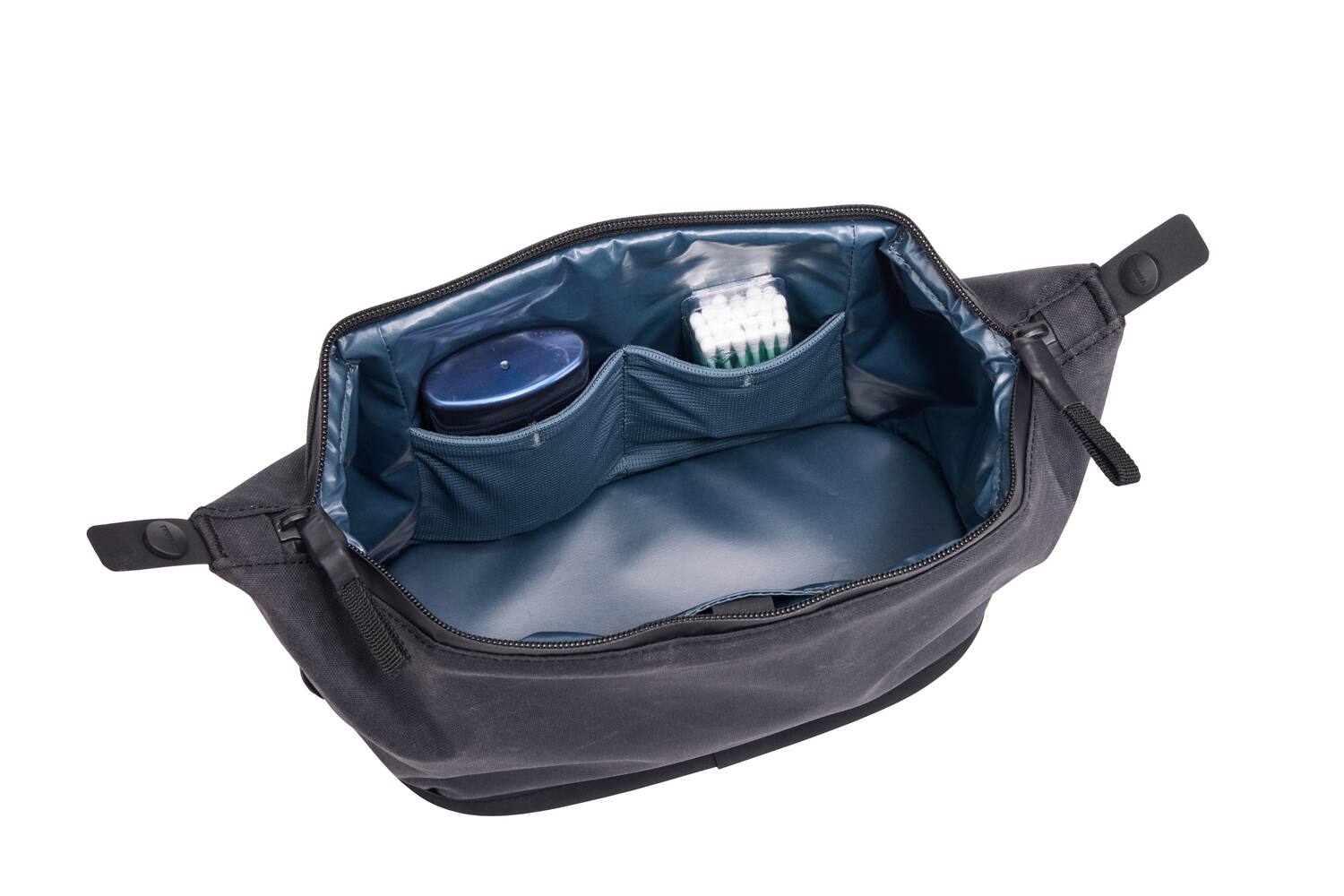 Left. Thule - Aion Toiletry Bag – Durable Travel Wash Kit Organizer - Black.