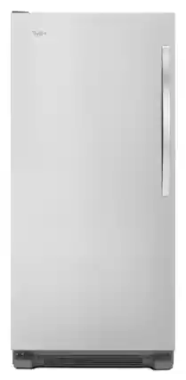Front. Whirlpool - SideKicks 17.7 Cu. Ft. Frost-Free Upright Freezer - Monochromatic Stainless Steel.