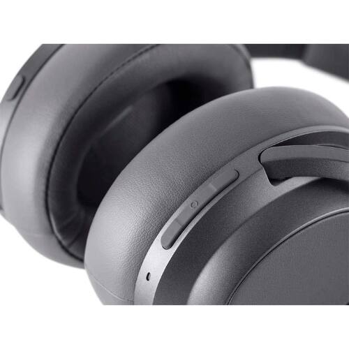 Back. Monoprice - Monoprice BT-600ANC Over-Ear Bluetooth 5 Headphones with ANC, aptX HD & AAC, Touch Controls, 40-Hour Playtime - Black.