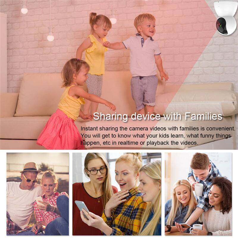 Sharing device with Families

Instant sharing the camera videos with families is convenient. You will get to know what your kids learn, what funny things happen, etc in realtime or playback the videos.