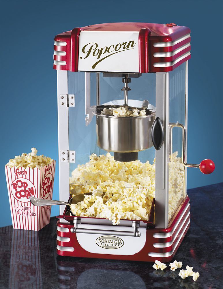 Best Buy: Nostalgia 10-Cup Retro Kettle Popcorn Maker Red RKP-630