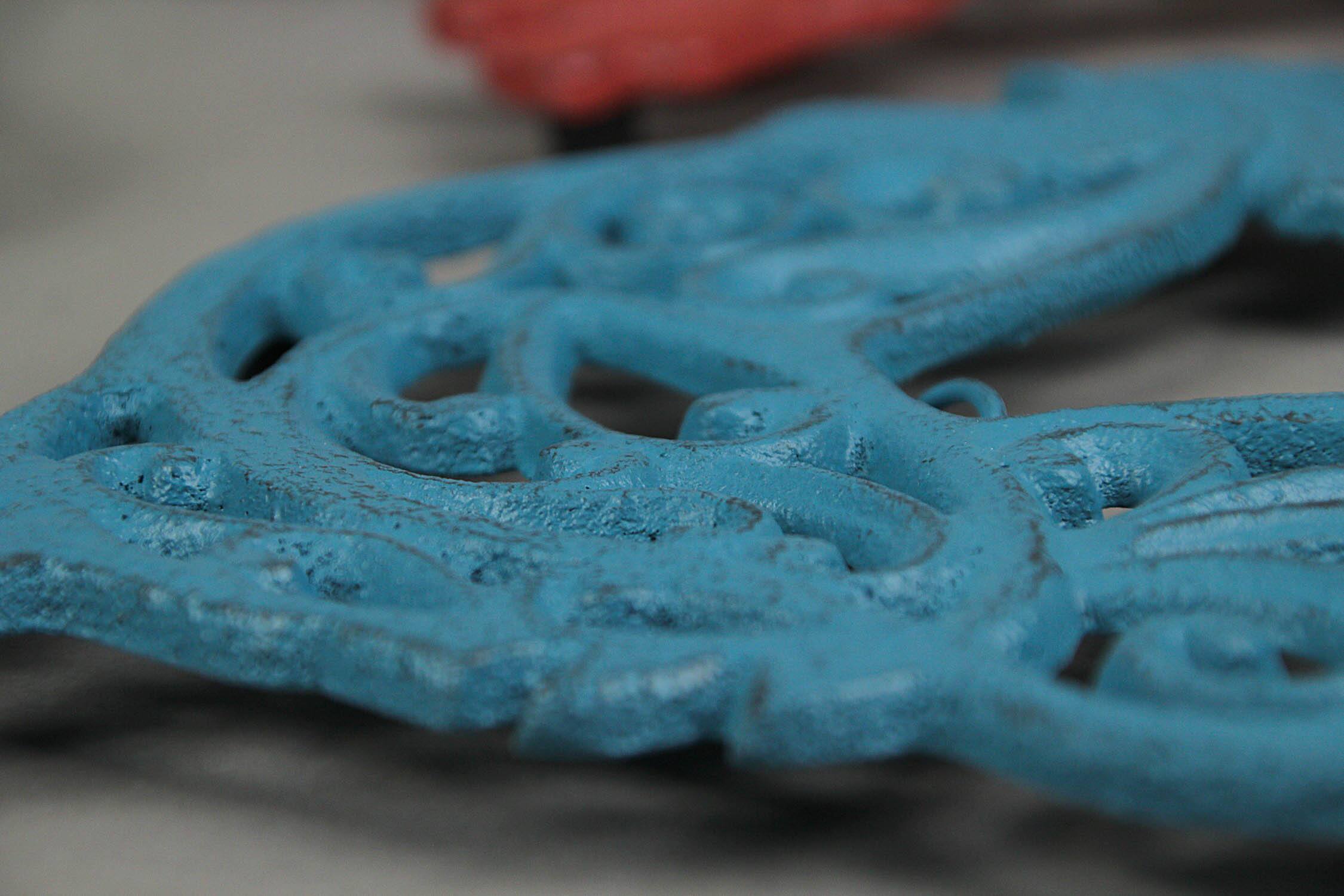 Alt View 4. Zeckos - Set of 3 Cast Iron Farm Animal Kitchen Trivets Wall Art Decor Rooster Cow Pig - Multicolored.