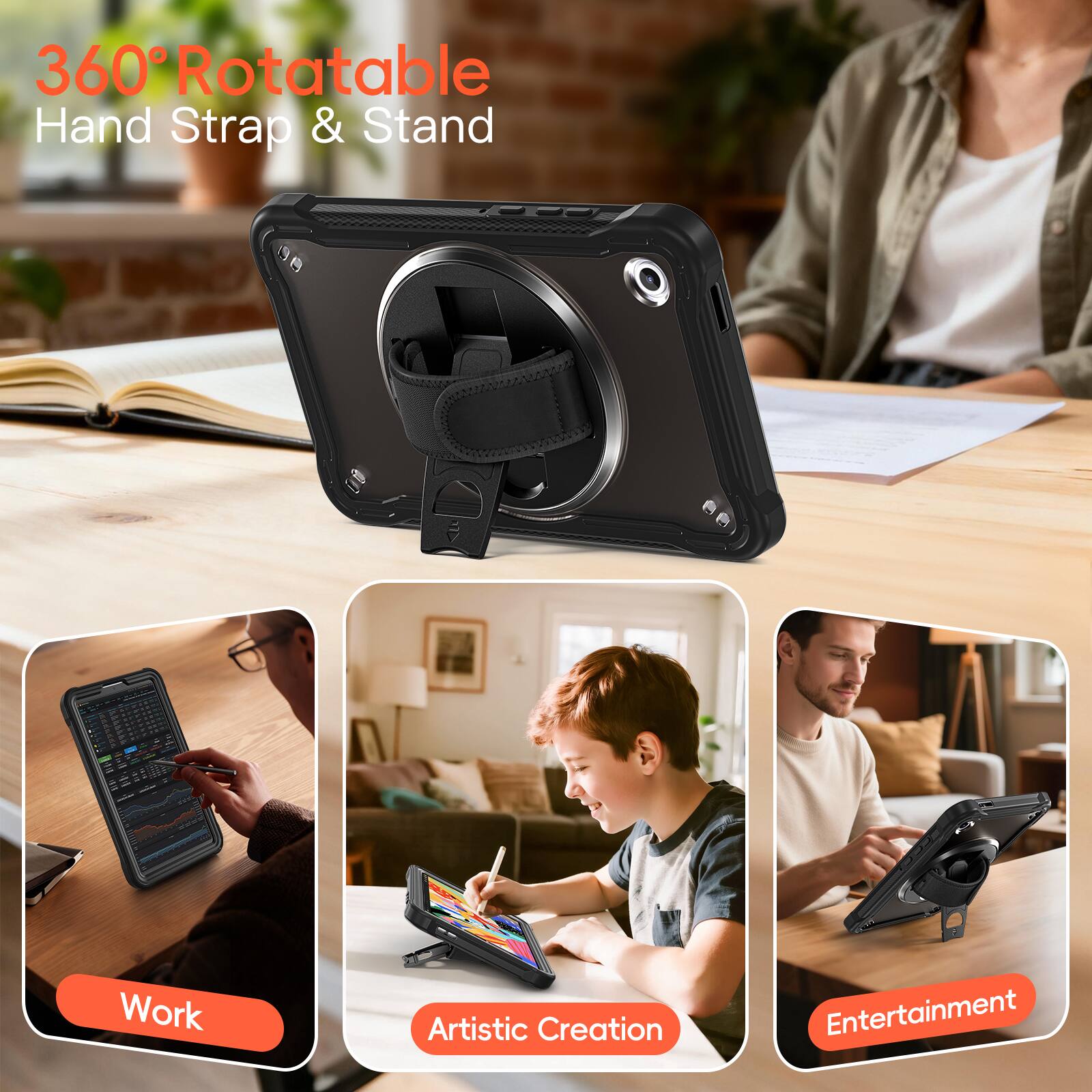360° Rotatable Hand Strap & Stand

A Work Artistic Creation Entertainment