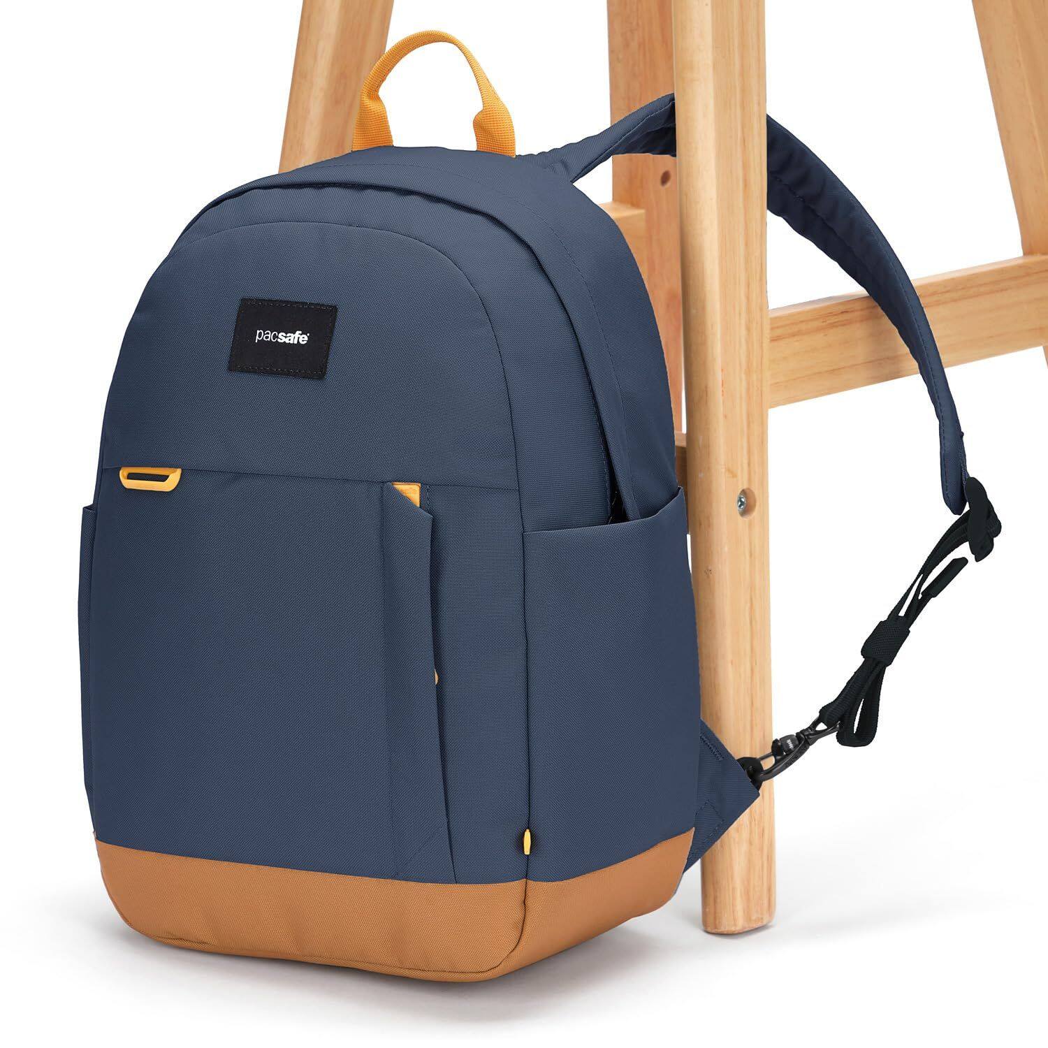 Alt View 1. Pacsafe - Pacsafe GO 15L Anti Theft Backpack (Coastal Blue) - Coastal Blue.