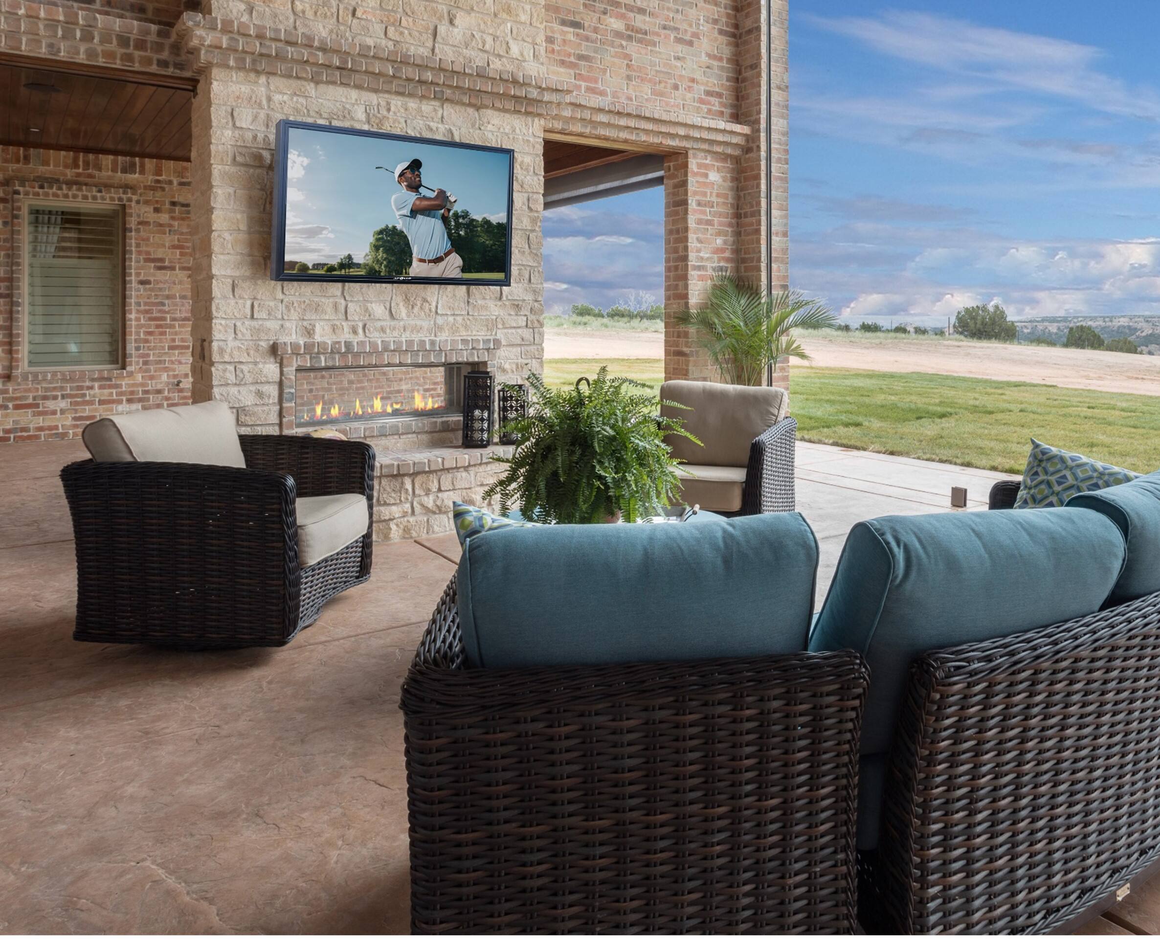 Alt View 2. Apollo Enclosures - Apollo 100" Deluxe Outdoor TV Enclosure for 98" to 100" TVs, Quality Aluminum Construction, UL/CSA certified for safety - Black.