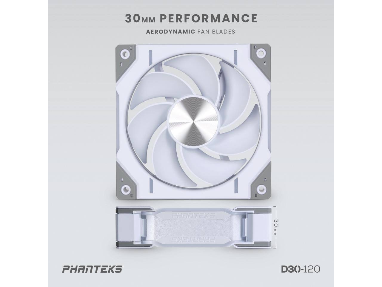 PHANTEKS D30-120 D-RGBホワイトファン3個セット　正転① Phanteks D30-120 | White