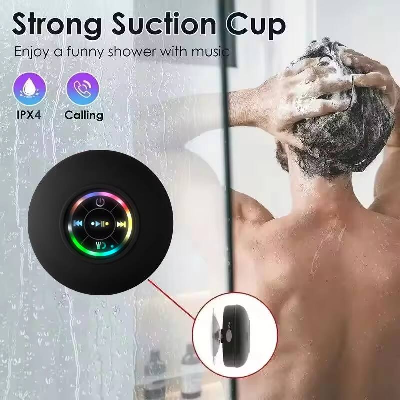 Strong Suction Cup  
Enjoy a funny shower with music  
IPX4  
Calling