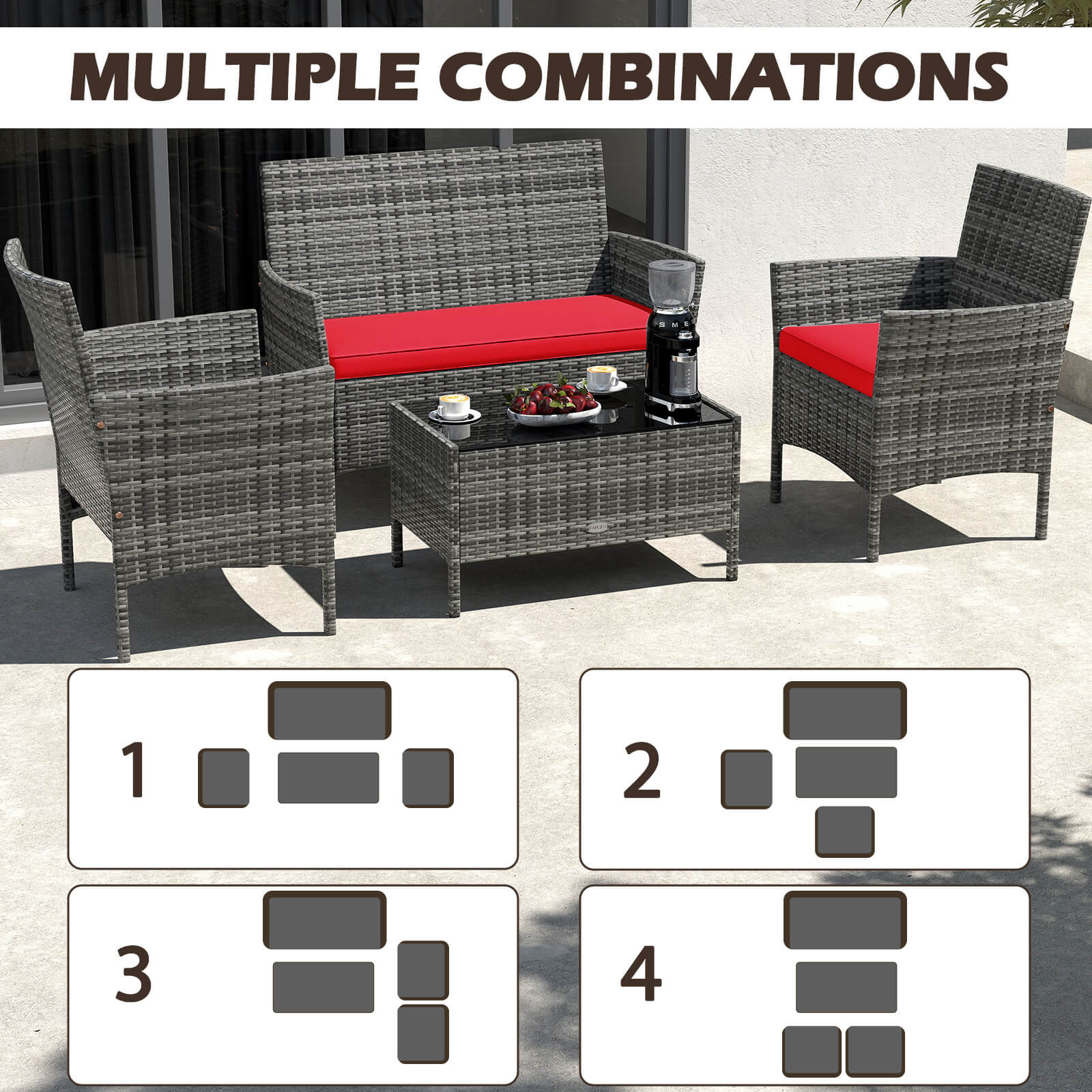 MULTIPLE COMBINATIONS

1

2

3

4