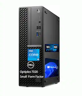 Dell - OptiPlex 7020 SFF Desktop, Intel Core i5-14500, 16GB RAM, 1TB SSD, HDMI, DisplayPort, WiFi 6, Windows 11 Pro - Black