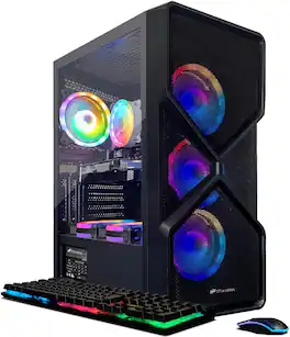 STGAubron - Gaming Desktop PC, Intel Core I7 8th up to 4.1GHz, GeForce RTX 2060S 8G, 16GB DDR4, 1T SSD, WiFi 6, Win11H - Black
