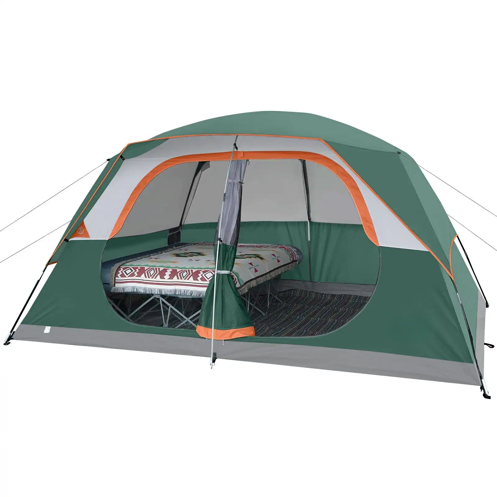 Dark Green 8 Person Tent