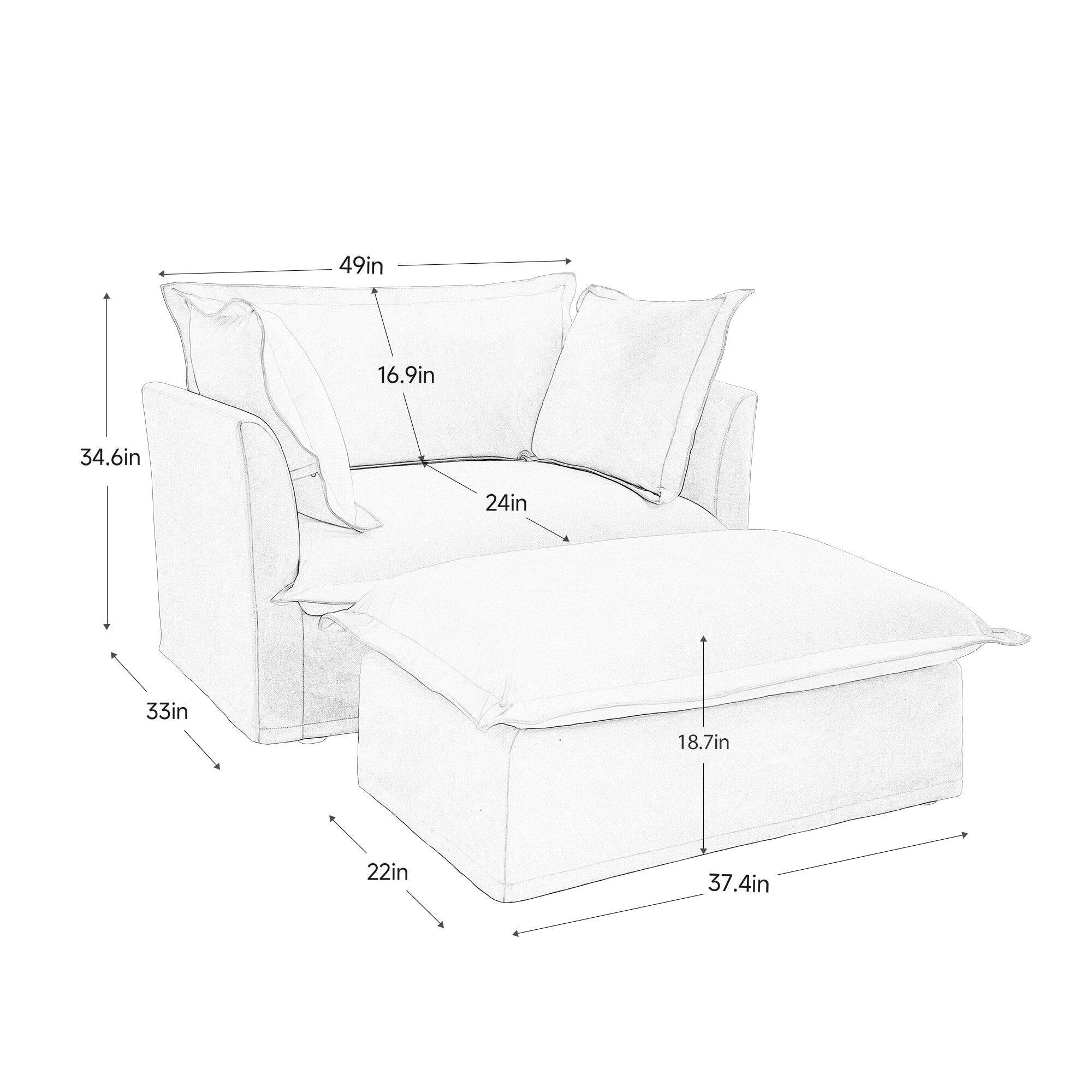 49in, 16.9in, 34.6in, 24in, 33in, 18.7in, 22in, 37.4in
