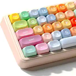 Womier - PBT Keycaps, 132 Keys Dye-Sublimation MOA Profile Key caps for 100%, 75%, 65%, 60% Mechanical Keyboard - Xiaoxion