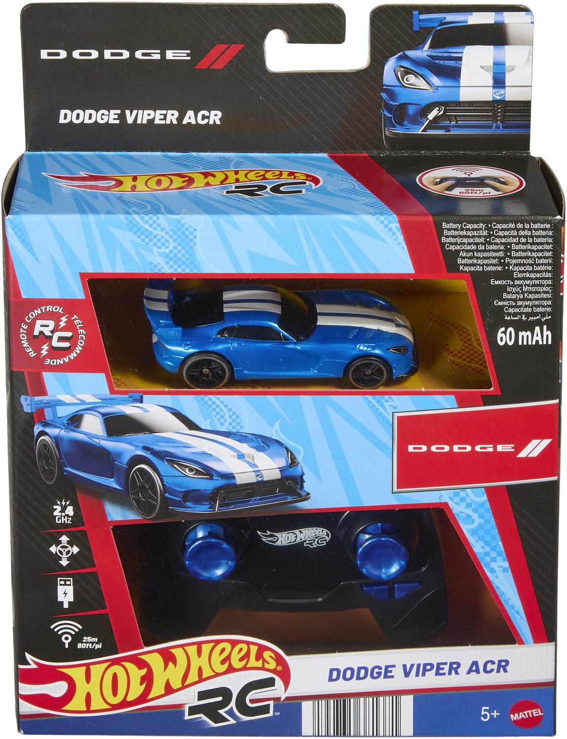 Mattel - Hot Wheels R/C 1:64 Dodge Viper ACR - COLLECTIBLES - Multicolor price history on PriceWatchPro