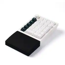 Keychron - Silicone Palm Rest for Q0 Max, Q0 Plus and Numpad Keyboards - Black