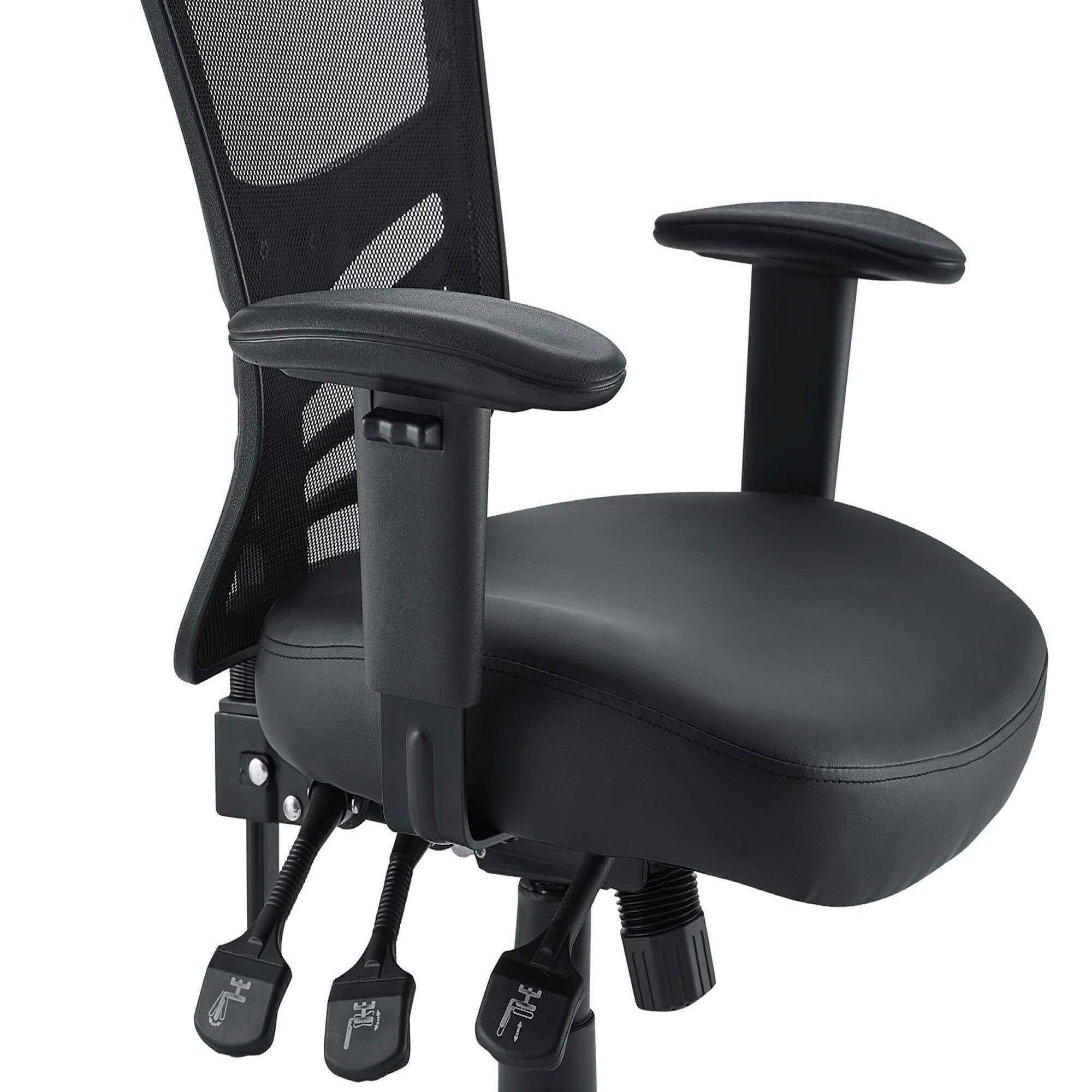 Back. Modway - Articulate Vinyl Office Chair by Modway - Black.