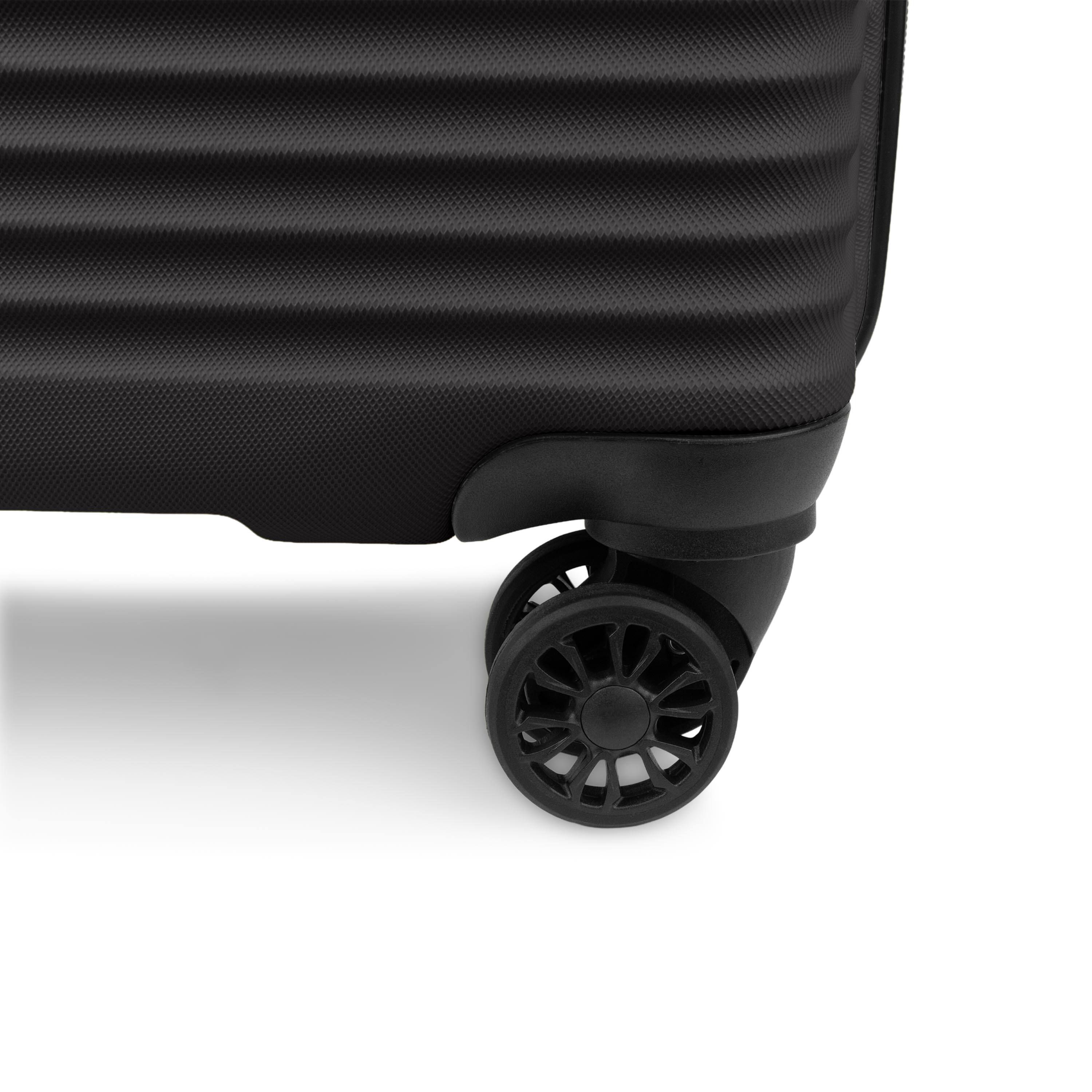 Alt View 5. Swiss Mobility - Swiss Mobility YVR 3 piece Hardside Luggage set - BLACK.