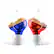 Alt View 5. MEDca - Premium Digital Hearing Aids for Seniors - Invisible in Canal (CIC) In-Ear Mini Sound Enhancer Set - Pair - MZ-21 - Blue, Red.