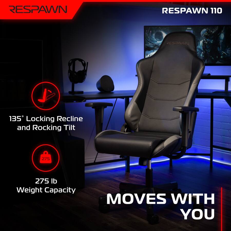 Magic Rocking Chair Respawn Products RESPAWN 110 Ergonomic Gaming Chair, Reclining Office ...
