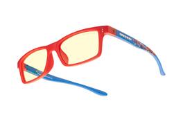 GUNNAR - Gaming Glasses - Marvel Cruz 8-12, Spider Man, Amber Neutral Lens - Blue Light Blocking, Relieve Dry Eye - Spider-Man