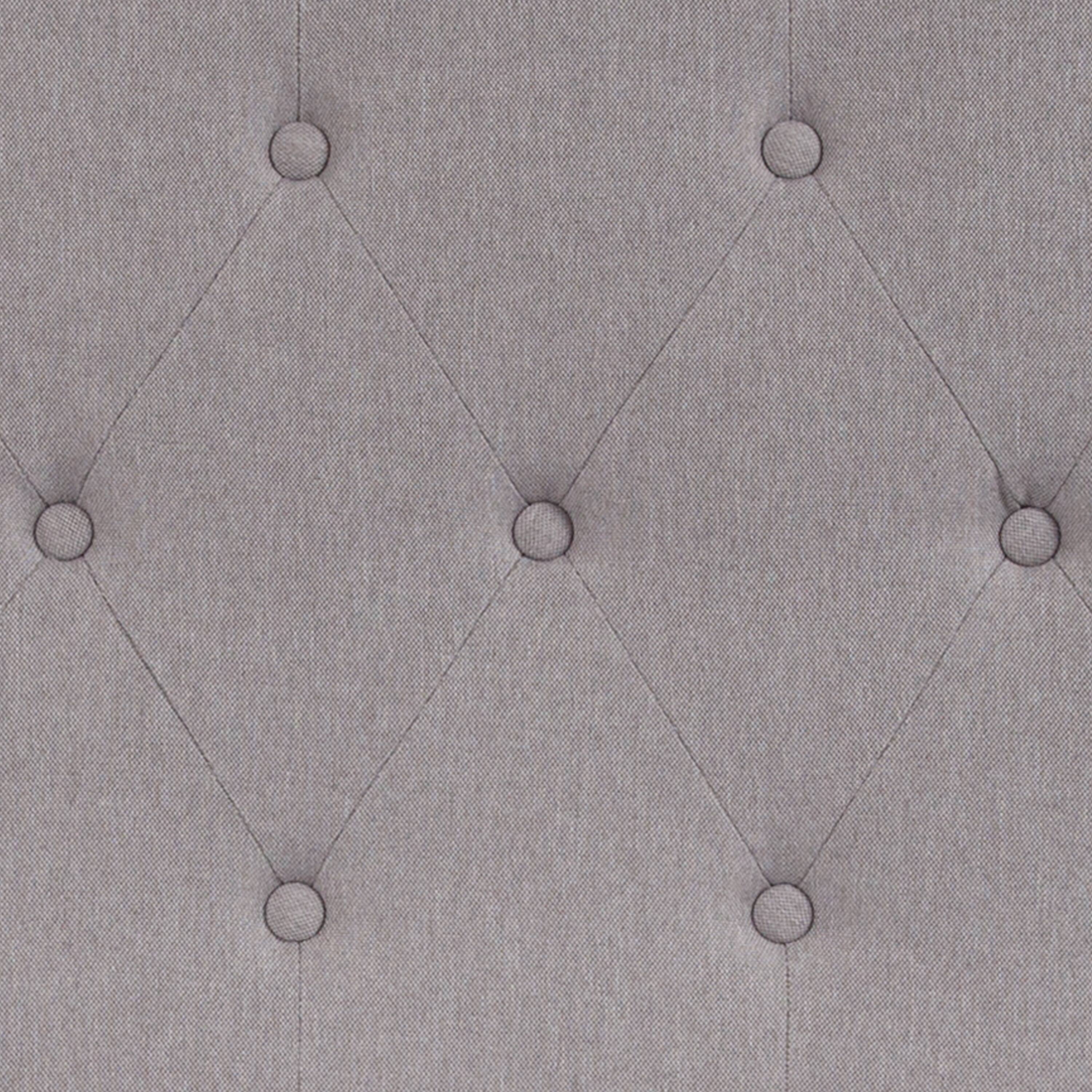 Alt View 9. Emma + Oliver - Arched Button Tufted Upholstered Headboard - Light Gray.