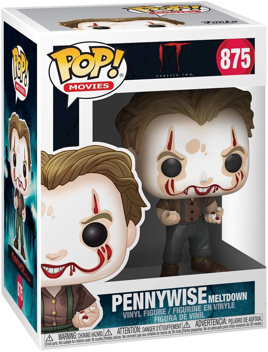 **Chapter Two**

**875**

**Pennywise Meltdown**

**Vinyl Figure / Figurine en Vinyle / Figura de Vinil**

**Warning: Choking Hazard. Small parts. Not suitable for children under 36 months.**

**Attention: Danger d'étouffement. Petites pièces. Ne convient pas aux enfants de moins de 36 mois.**

**Advertencia: Peligro de asfixia. D'Toofement. No es adecuado para niños menores de 36 meses.**

**Pop! Movies**