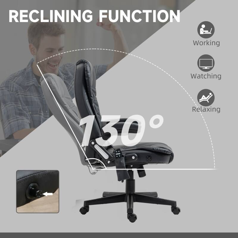 RECLINING FUNCTION

Working  
Watching  
Relaxing  

130°