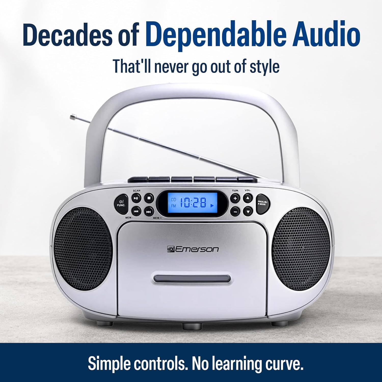 Decades of Dependable Audio That'll never go out of style

Simple controls. No learning curve.
