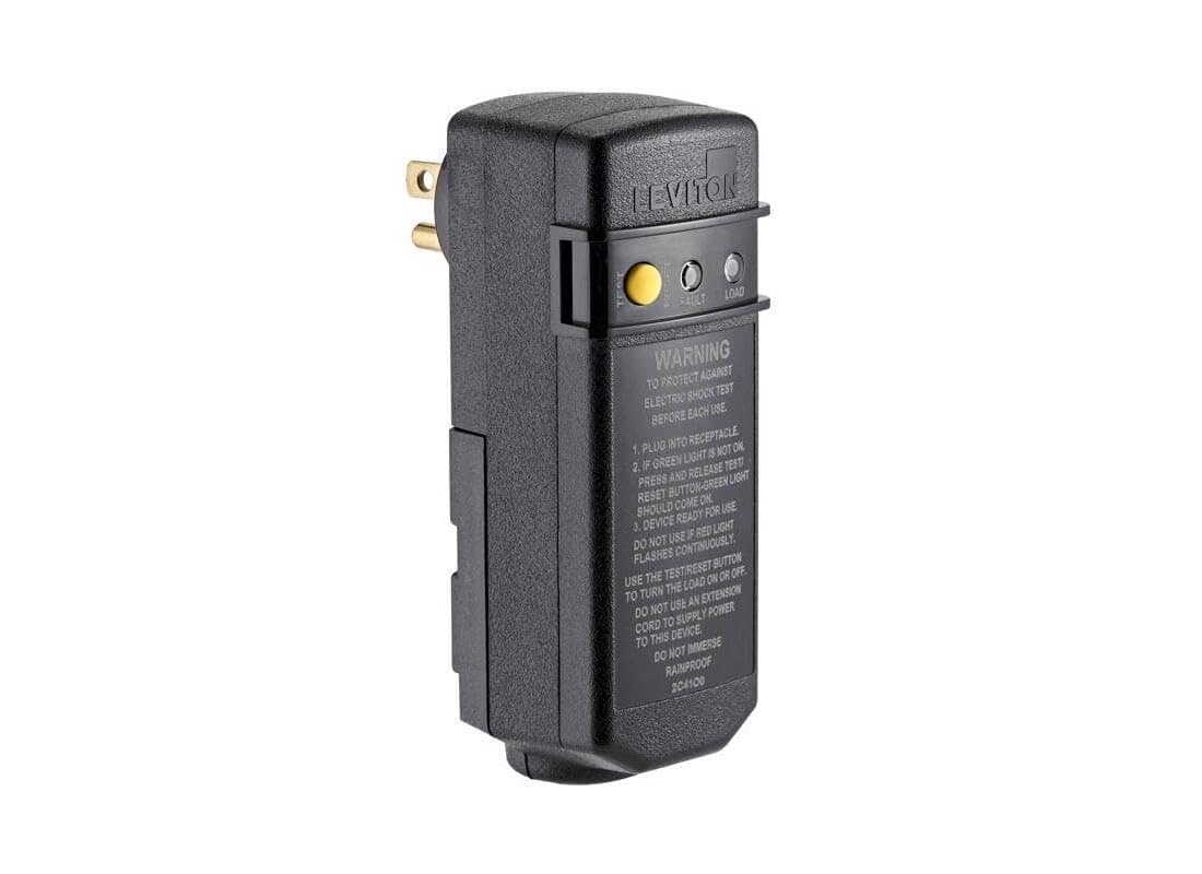 Leviton - Commercial Thermoplastic GFCI Plug 5-15R 3-Wire - Black