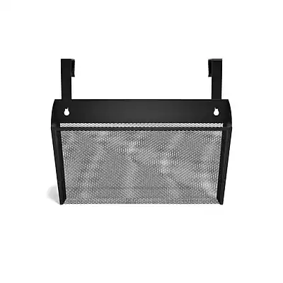 Front. TRU RED - TRU RED™ 1-Pocket Mesh Letter Wall File, Black (TR57579-CC) - Black.