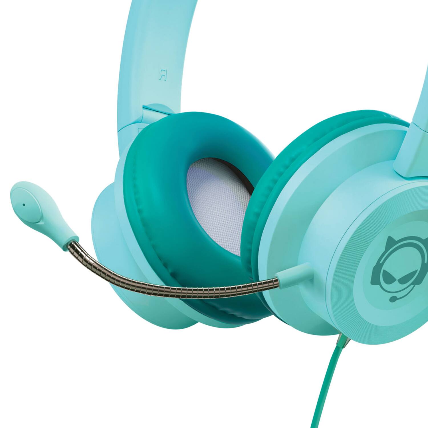 Alt View 9. HyperGear - Kombat Kitty Gaming Headset for Kids - Blue.