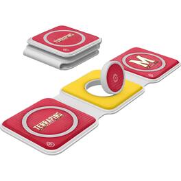 Keyscaper - Maryland Terrapins 3-in-1 Foldable Charger - White