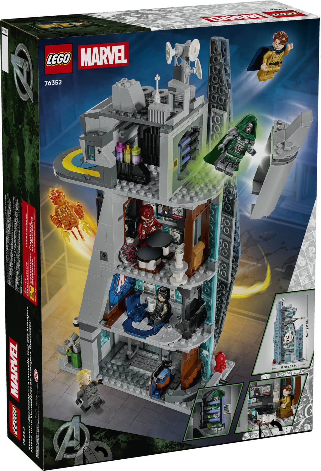 FE CEDO HAR LEGO MARVEL 76352 C MARVEL LEGO R.NN ! CAEOIIEAA UP i Copstruee | FJBUaAs des .96989 | A ! de POmTEOA n GI- 76352 SANANE - A 2 A 1om/osh 34cm/15.5h