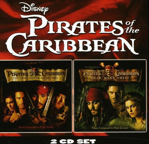 Disney Pirates of the Caribbean  
Pirates of the Caribbean: The Curse of the Black Pearl  
Pirates of the Caribbean: Dead Man's Chest  

Music Composed by Klaus Badelt  
Music Composed by Hans Zimmer  

2 CD Set