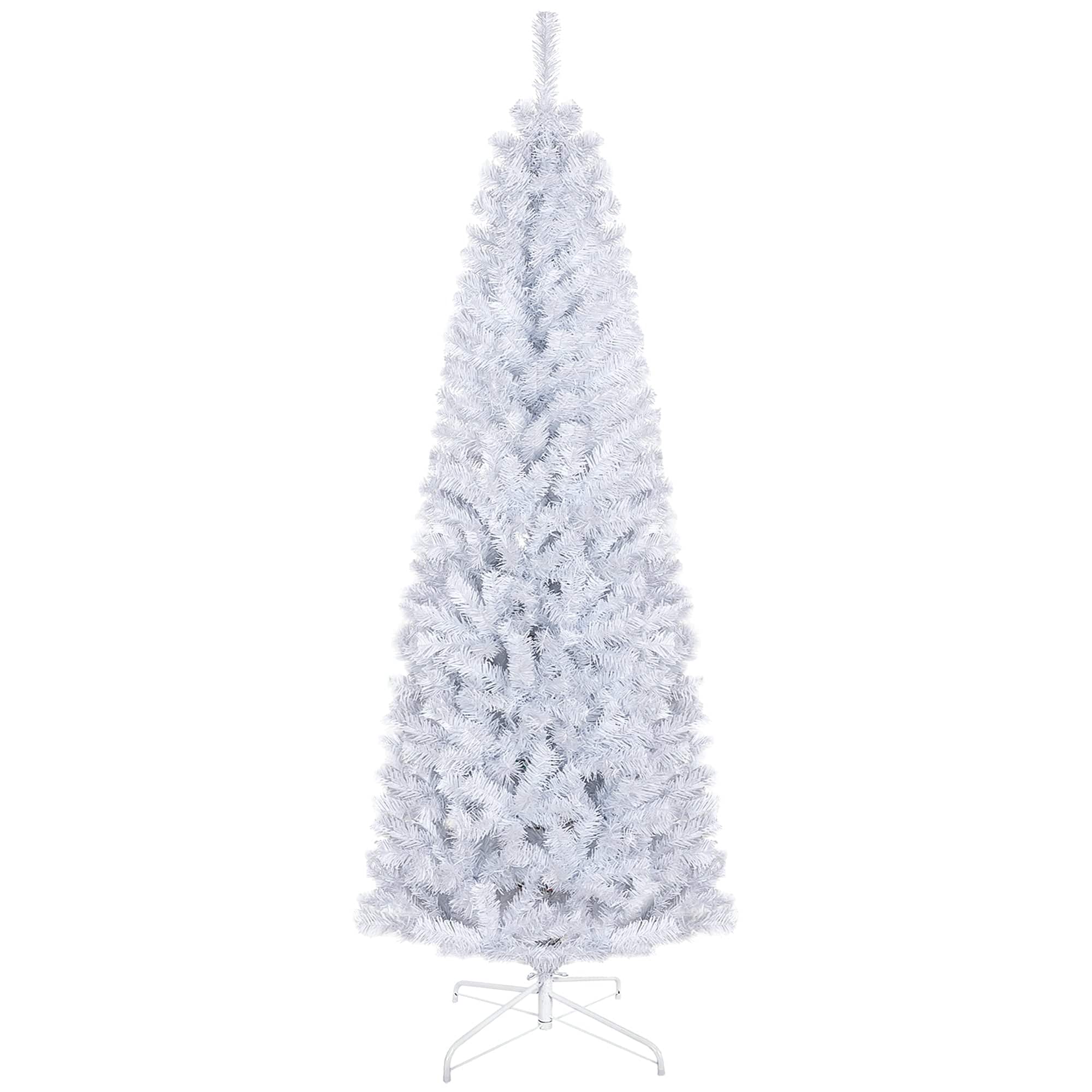 BreeBe - 6ft Pencil Christmas Tree - White