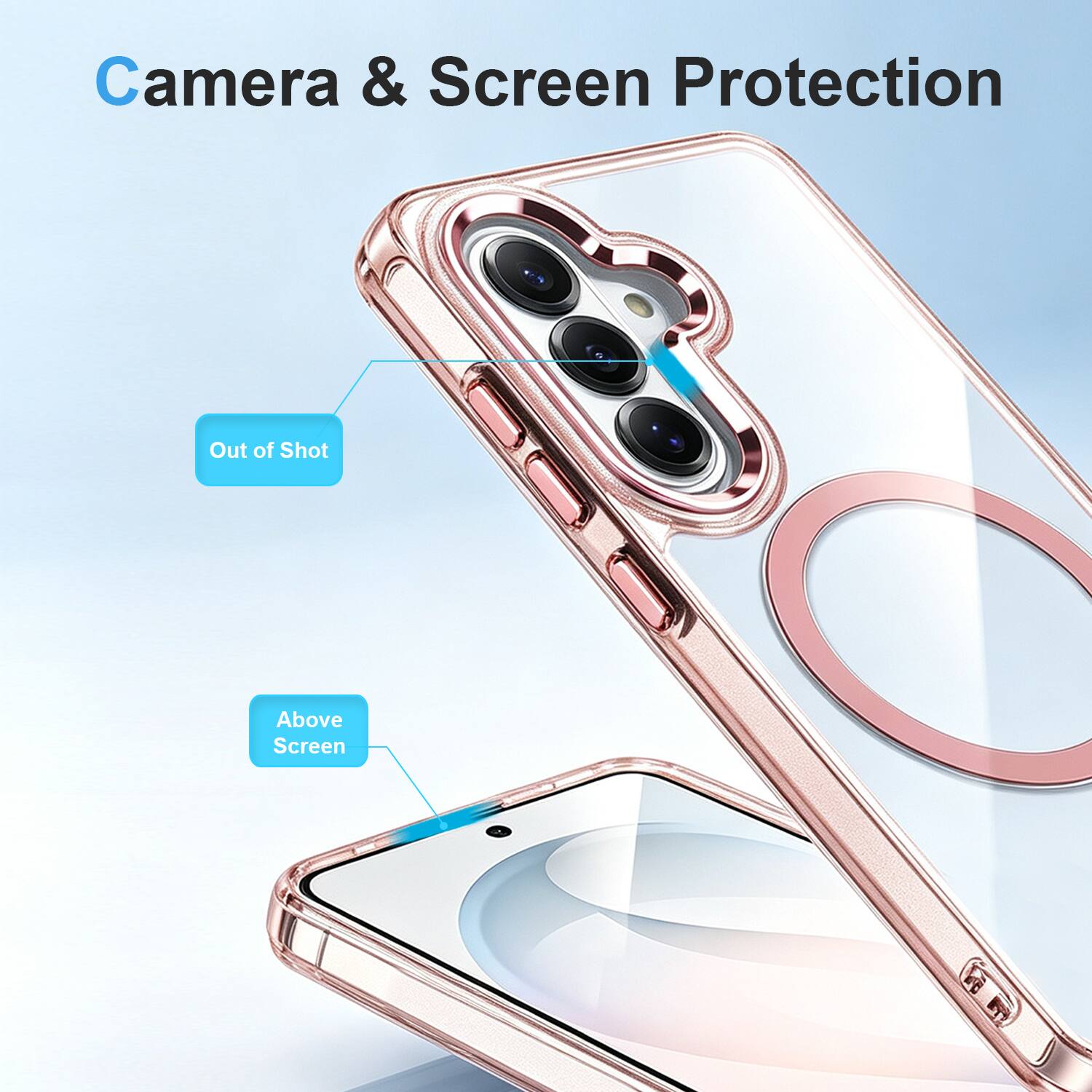 Camera & Screen Protection

Out of Shot

Above Screen
