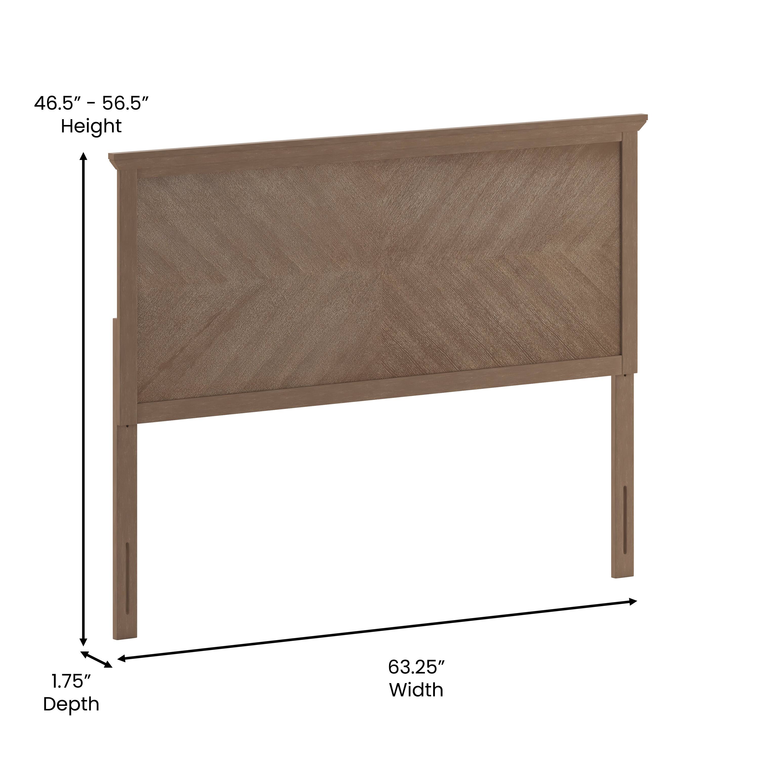 46.5" - 56.5" Height  
1.75" Depth  
63.25" Width