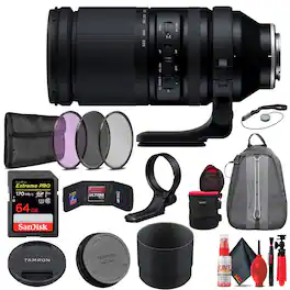 Tamron - 150-500mm f/5-6.7 Di III VXD Lens for Sony with Accessories (INT Model) - Black