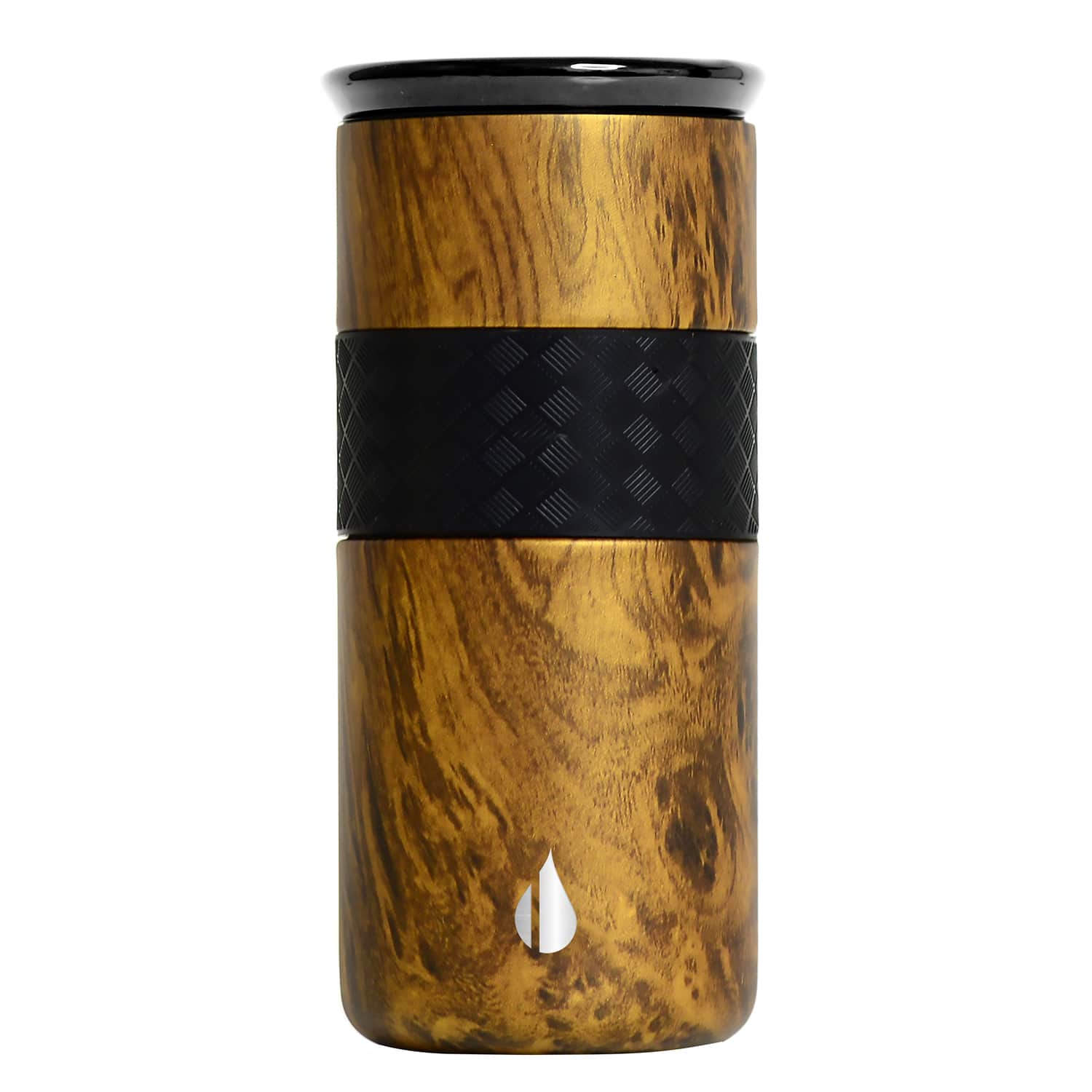 Elemental - Artisan Series Stainless Steel 16-Oz Insulated Tumbler - Teakwood