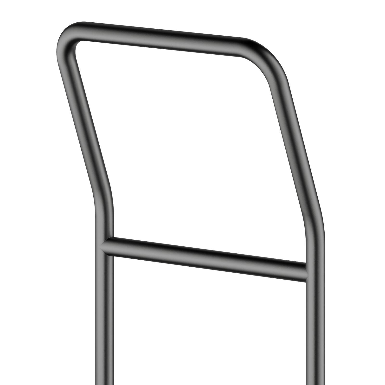 Alt View 1. LOVMOR - Folding Chair Rack Cart for 25 Chairs, Horizontal L-Shape Design, 300-Lb Capacity - Black.
