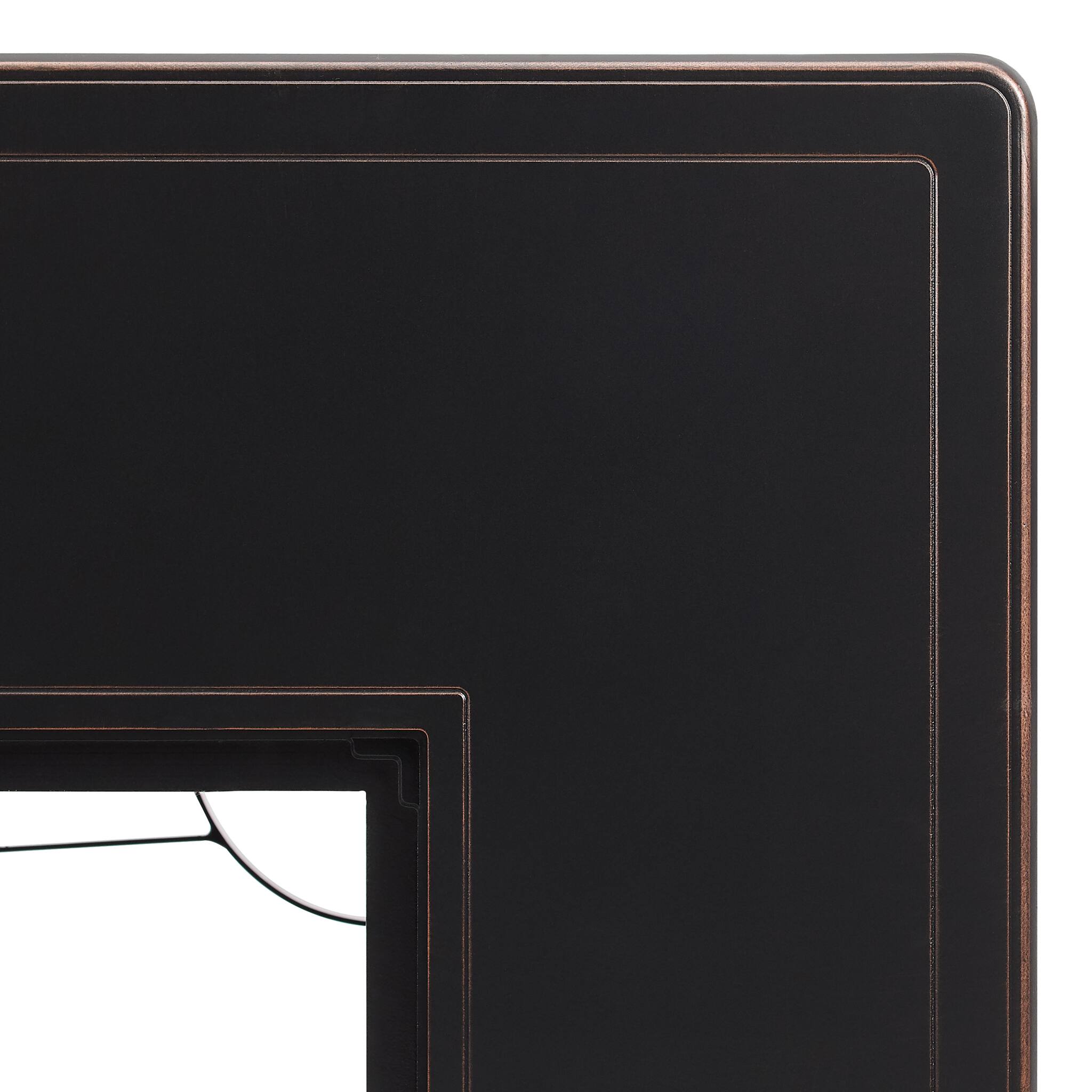 Alt View 15. Fire Sense - Preston Rectangular Aluminum LPG/NG Fire Pit - Antique Bronze.