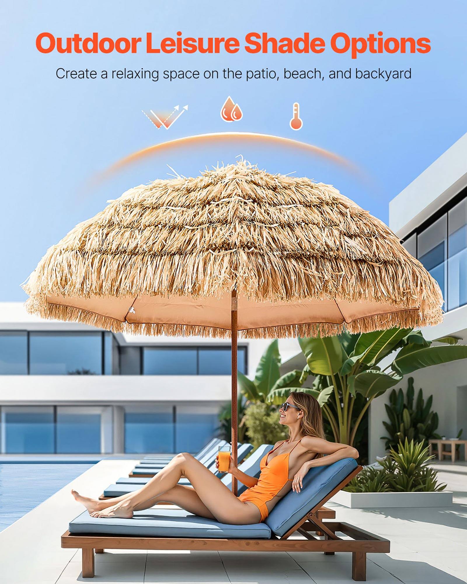 Outdoor Leisure Shade Options

Create a relaxing space on the patio, beach, and backyard