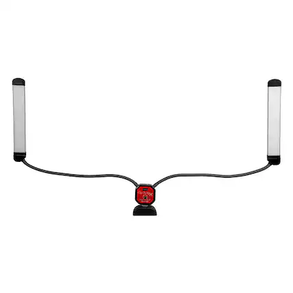 Front. Fotodiox - Selfie Starlite Stix Tabletop Monitor - Bi-Color Dimmable Wand Lights f/ Gaming, Makeup, YouTube, Live Streaming.