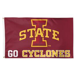 WinCraft - Iowa State Cyclones 3' x 5' Single-Sided Deluxe Local Team Slogan Flag - Multicolor