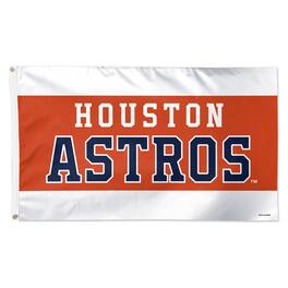 WinCraft - Houston Astros 3' x 5' Horizontal Stripe Deluxe Single-Sided Flag - Multicolor