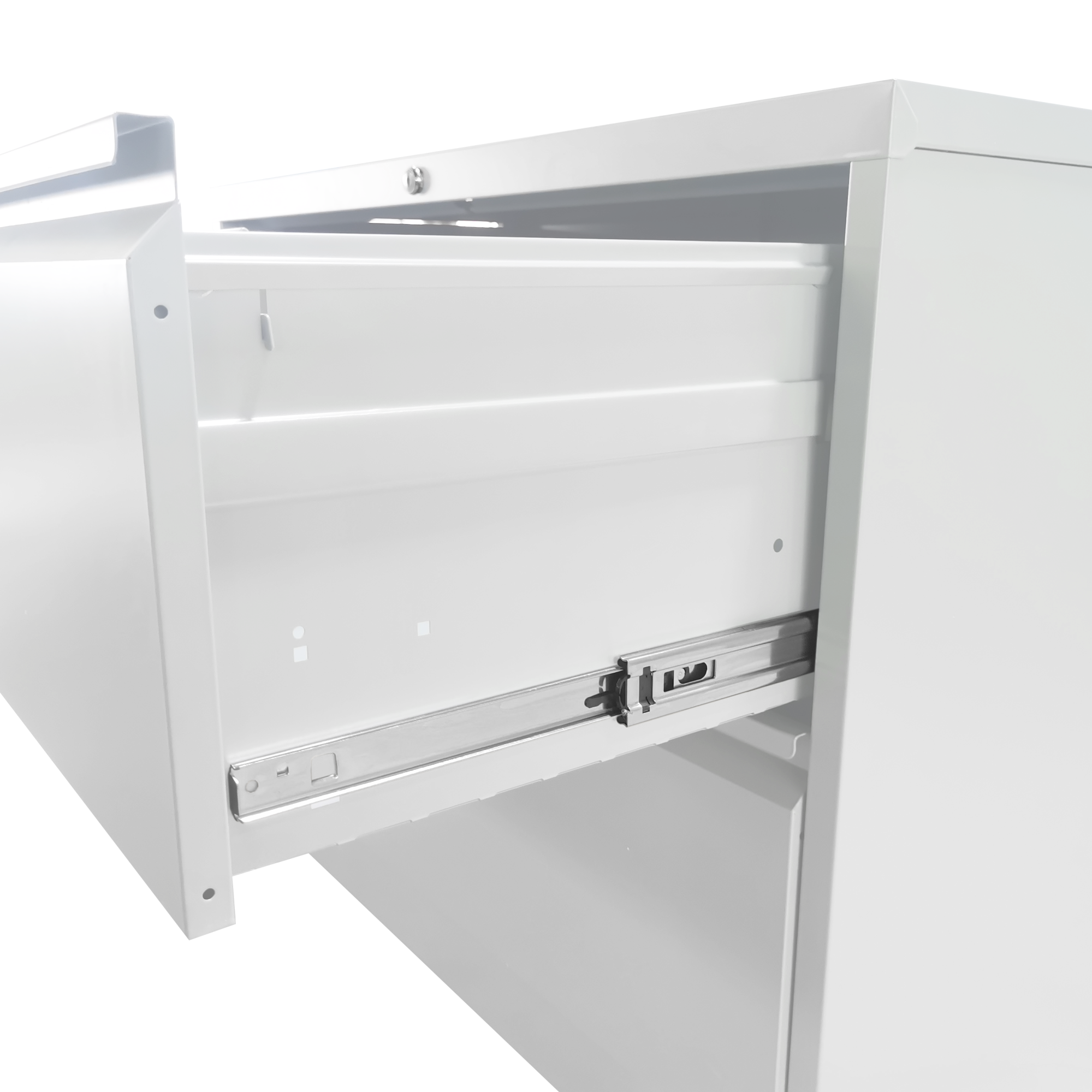 Alt View 10. GOODSILO - Lateral Filing Cabinet with Locking Security for Legal/Letter Documents - 3 Drawers​ - White.
