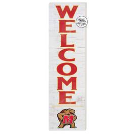 Jardine - Maryland Terrapins 10'' x 35'' Indoor/Outdoor Welcome Sign - Red