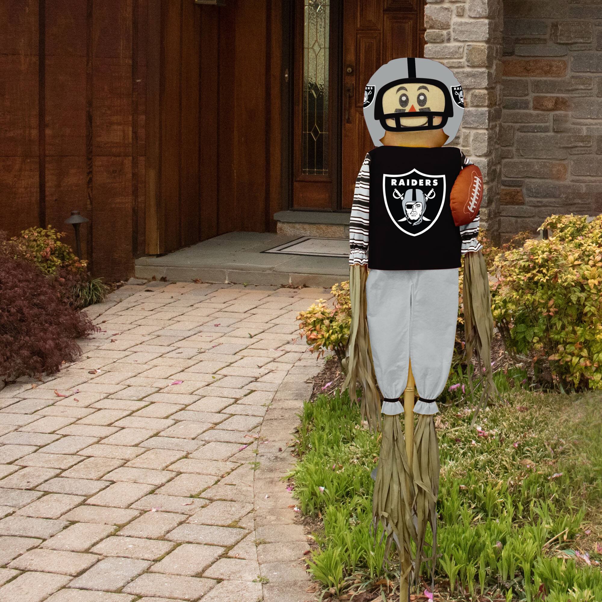 Alt View 2. Sporticulture - Las Vegas Raiders 5' Team Pride Scarecrow - Multicolor.