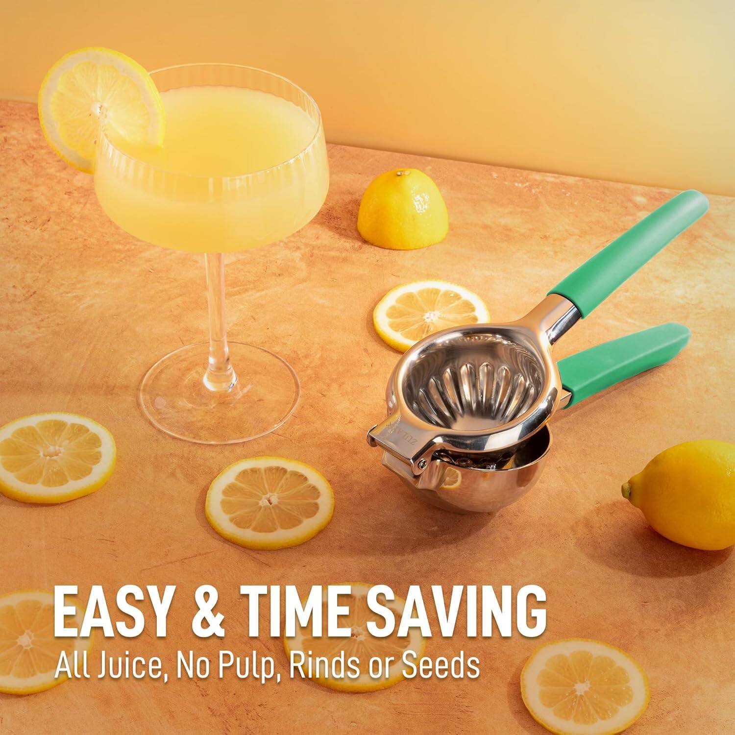 EASY & TIME SAVING
All Juice, No Pulp, Rinds or Seeds